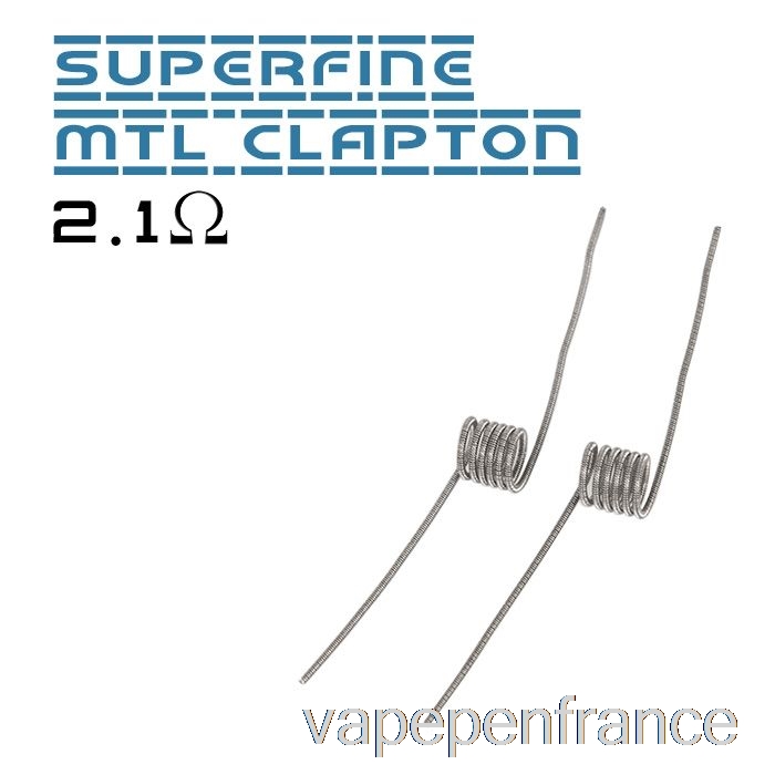 Vandy Vape Performance Bobines Préconstruites 2.1ohm Superfine Mtl Clapton Bobine Vape Stylo